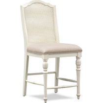 charleston white  pc counter height dining room   