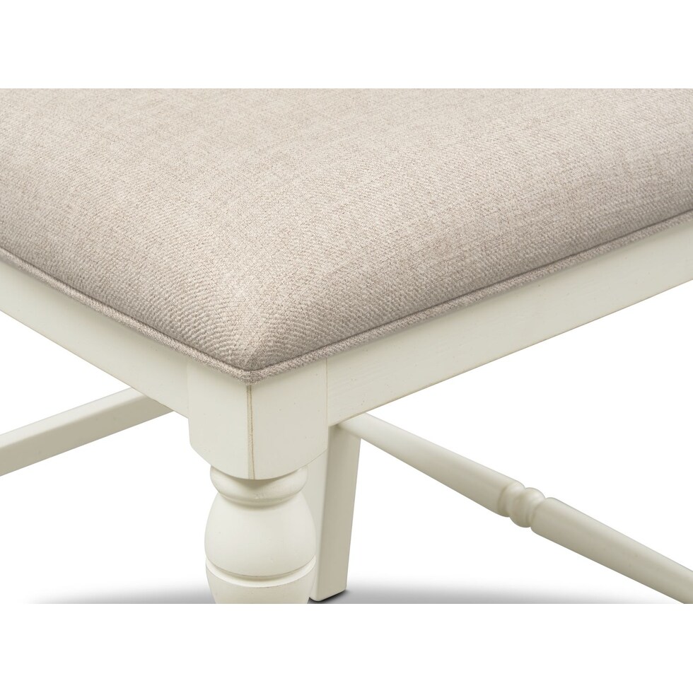 charleston white  pc counter height dining room   