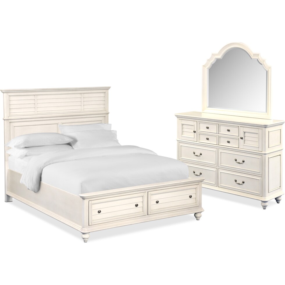 charleston white  pc king bedroom   