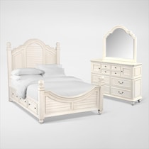 charleston white  pc queen bedroom   