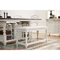 charleston white  pc counter height dining room   