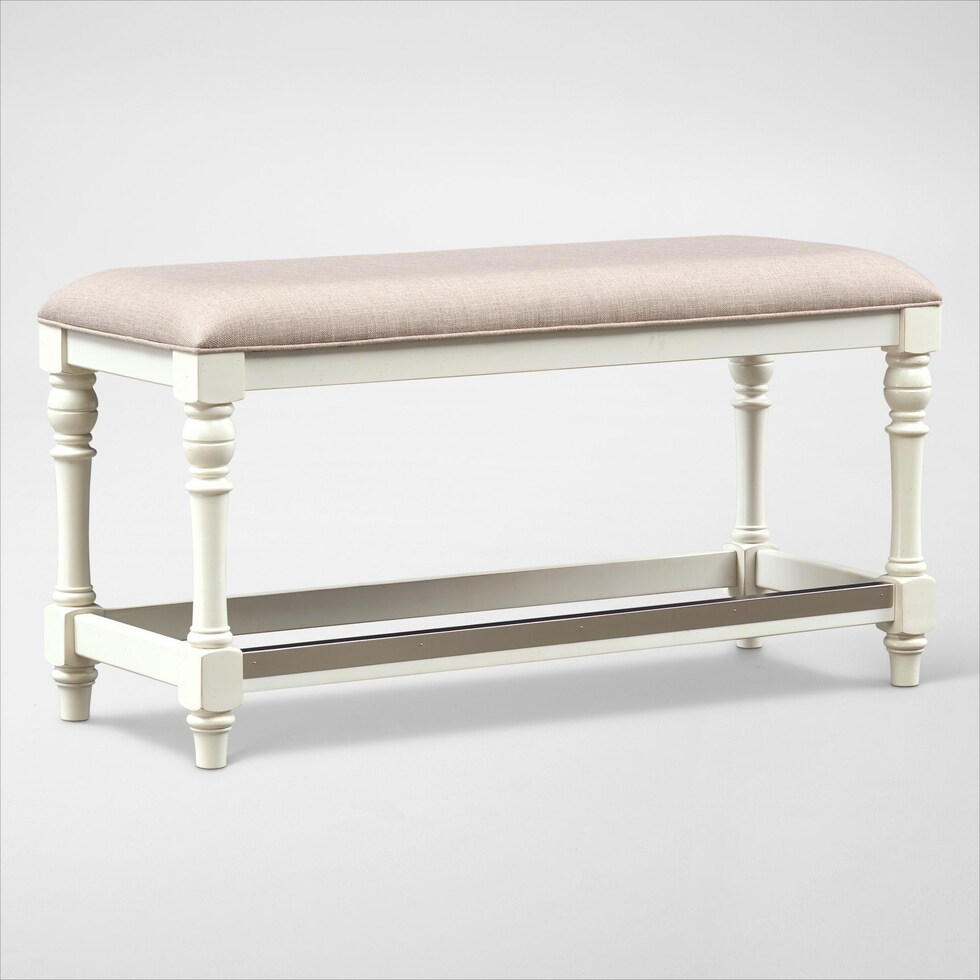 charleston white  pc counter height dining room   