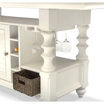 charleston white  pc counter height dining room   