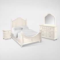 charleston white  pc queen bedroom   