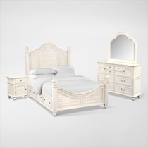 charleston white  pc queen bedroom   