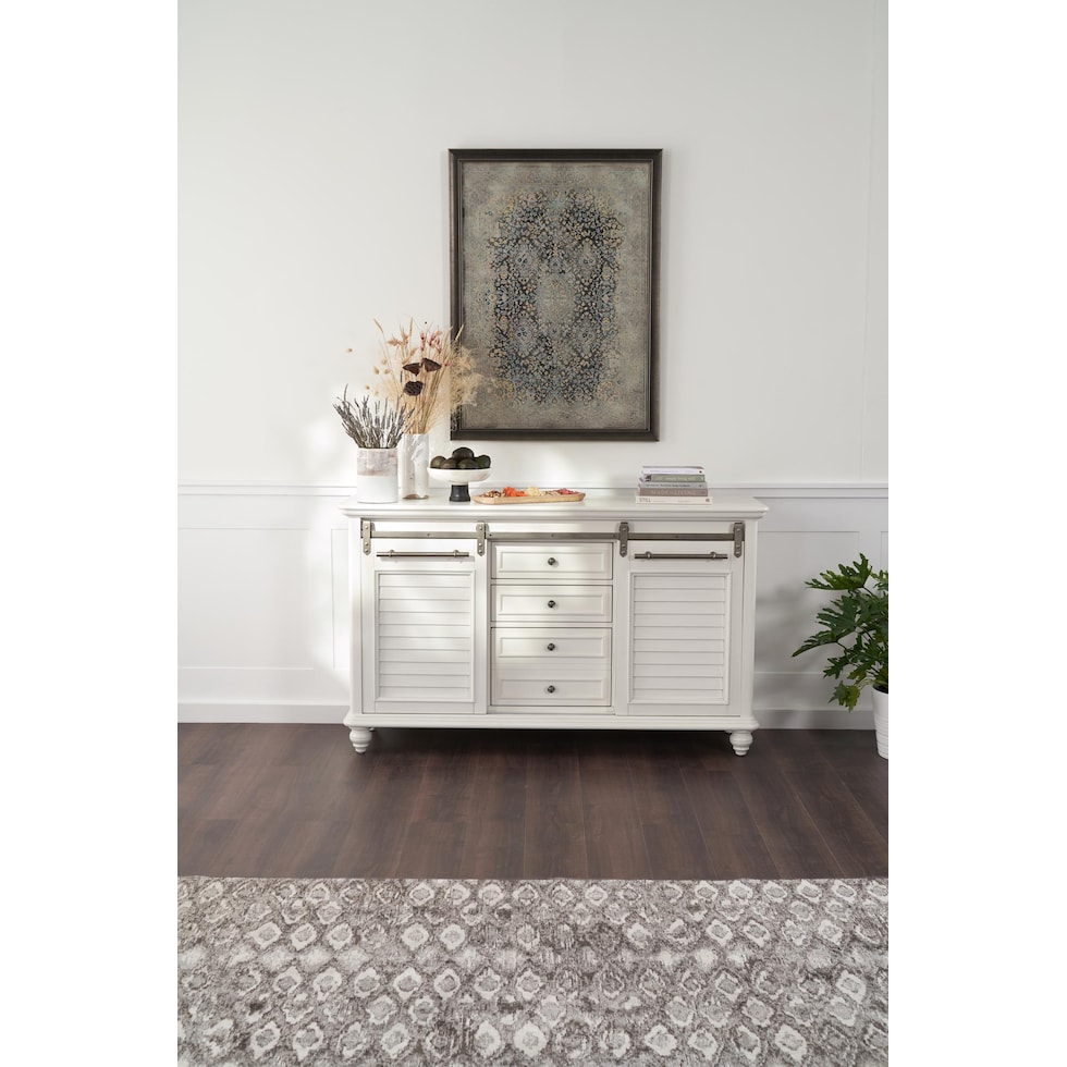 charleston white buffet   