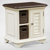 charleston white chairside table web   