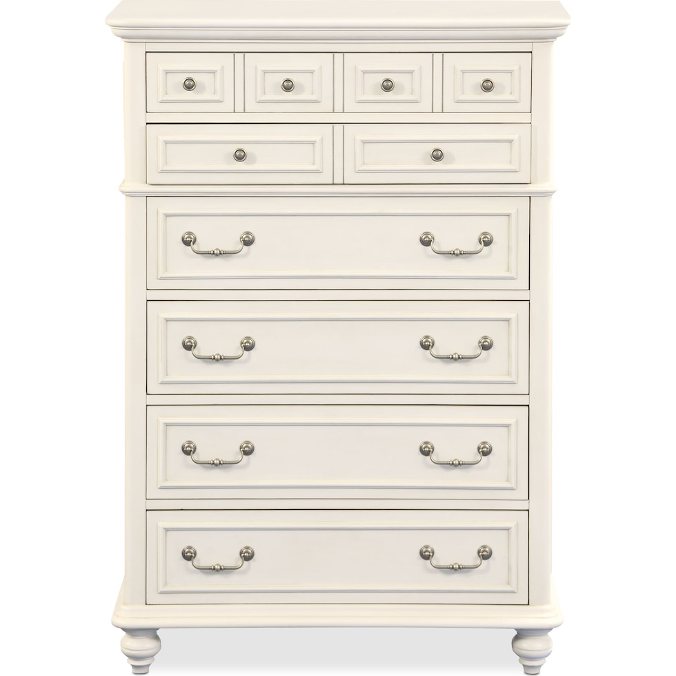 charleston white chest   