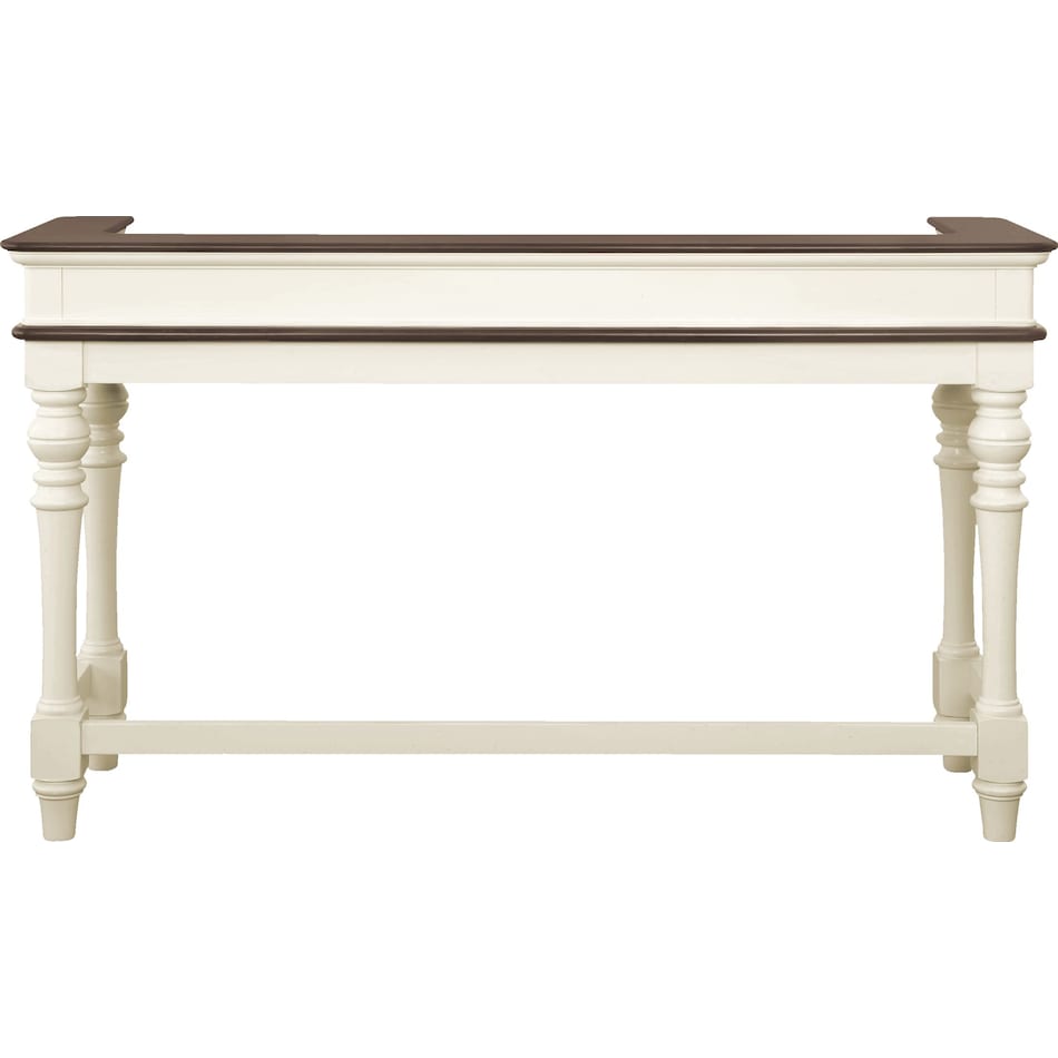 charleston white console table   