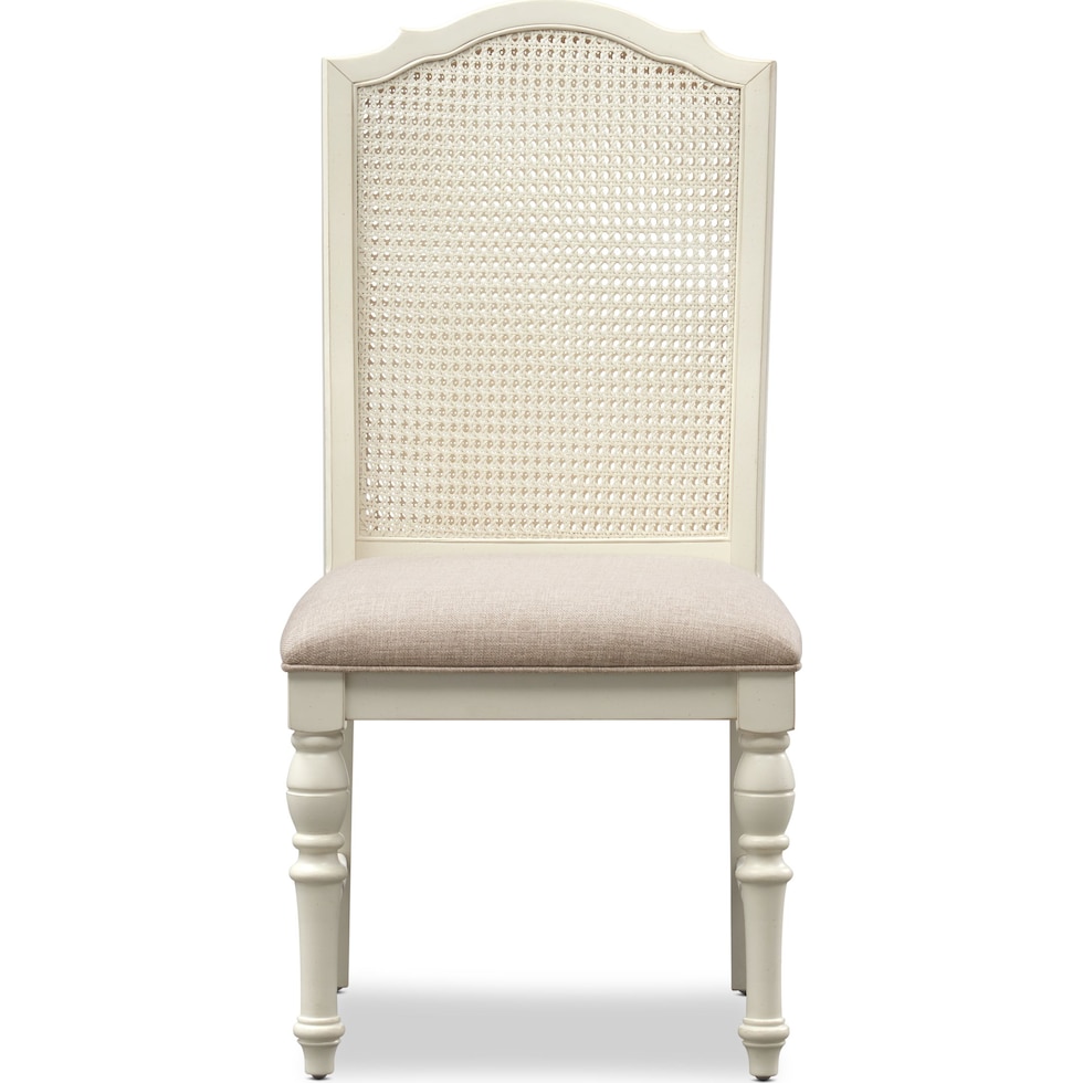 charleston white dining chair   