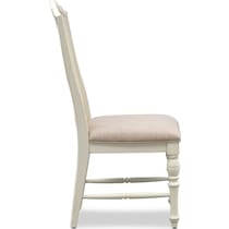charleston white dining chair   