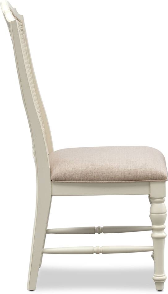 Charleston Cane Back Dining Chair White Value City Furniture