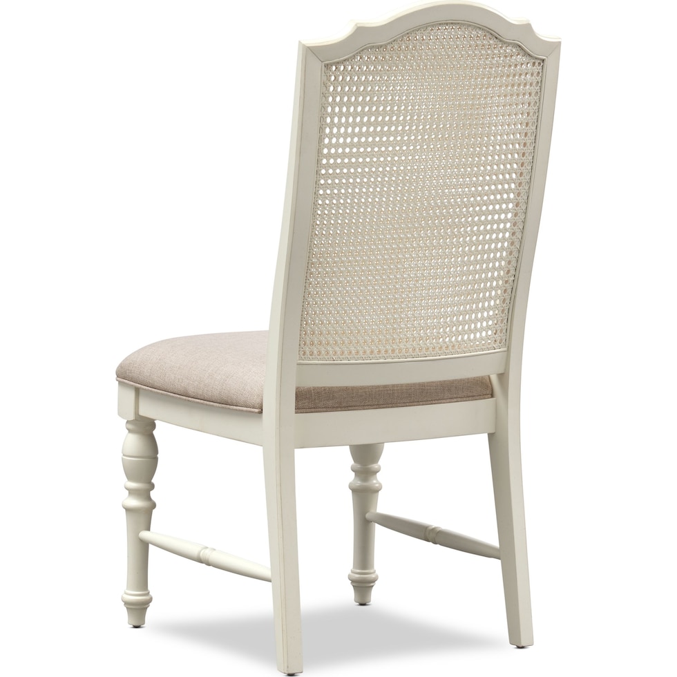 charleston white dining chair   