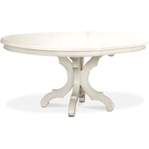 charleston white dining table   
