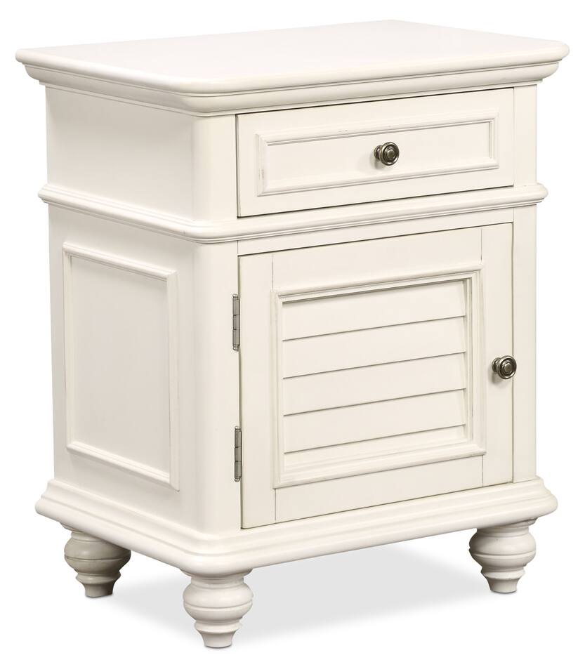 Charleston Door Nightstand White Value City Furniture
