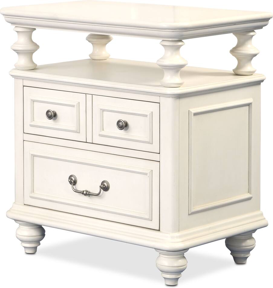 Charleston Shelf Nightstand Value City Furniture
