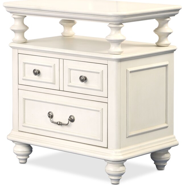 Bedroom Furniture - Charleston Shelf Nightstand