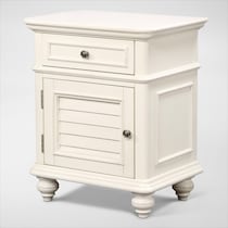 charleston white nightstand   