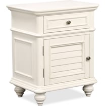 charleston white nightstand   