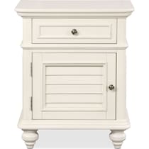 charleston white nightstand   