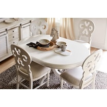 charleston white side chair   