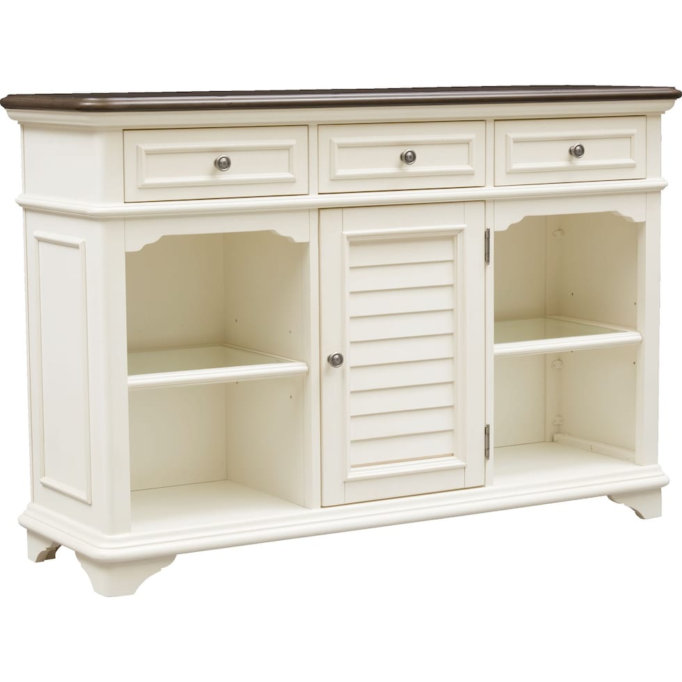 charleston white sofa table   