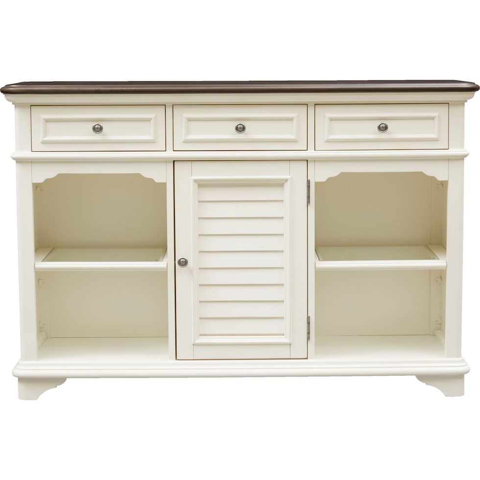 charleston white sofa table   