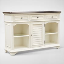charleston white sofa table   
