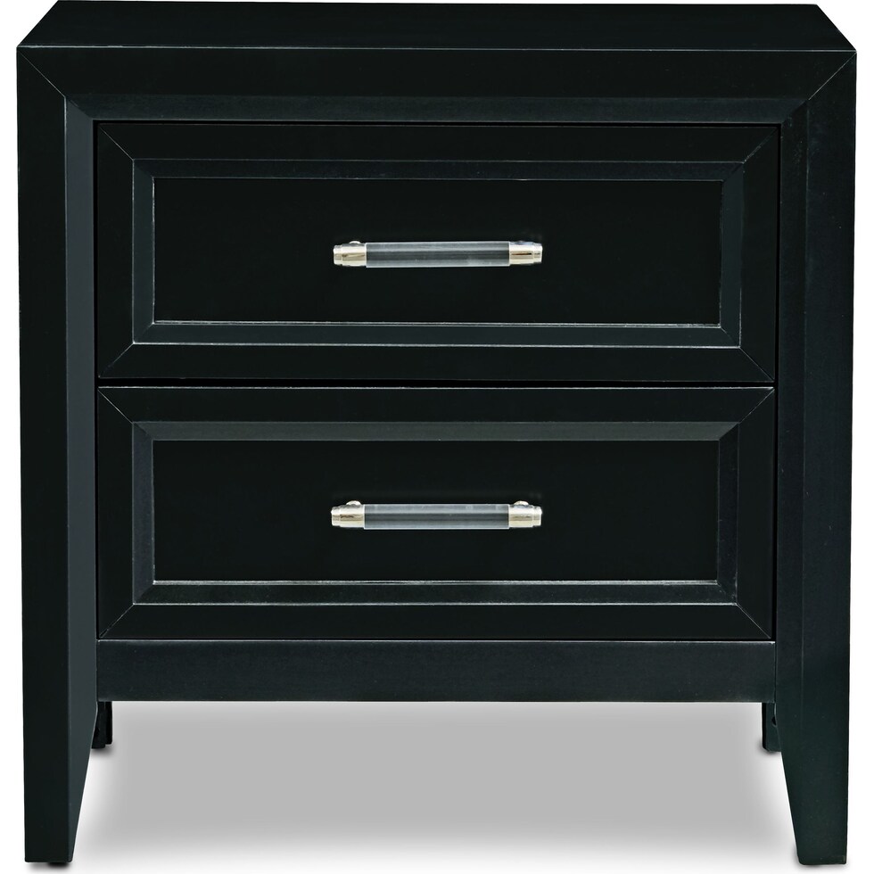 charlie black nightstand   