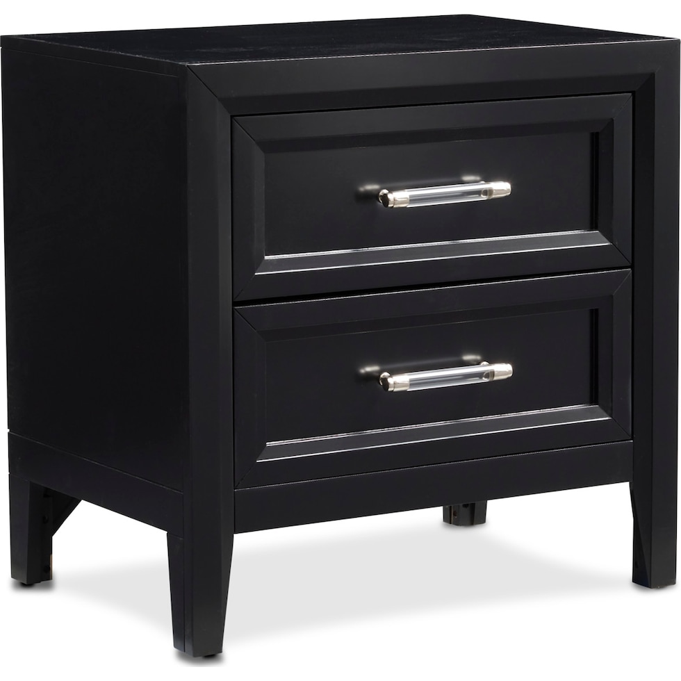 charlie black nightstand   