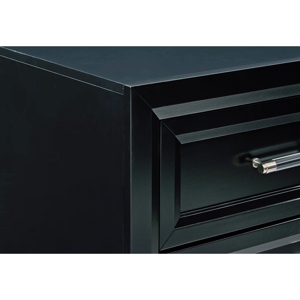 charlie black nightstand   