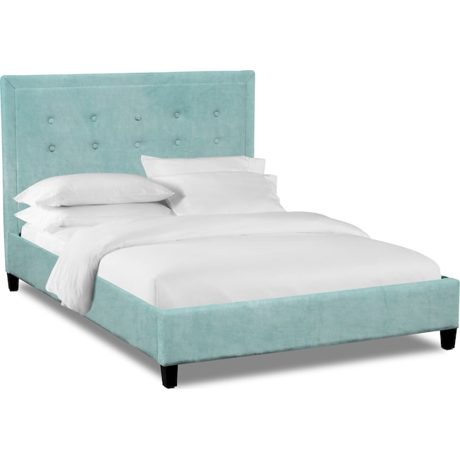 Bedroom Furniture - Charlie King Upholstered Bed - Skylight