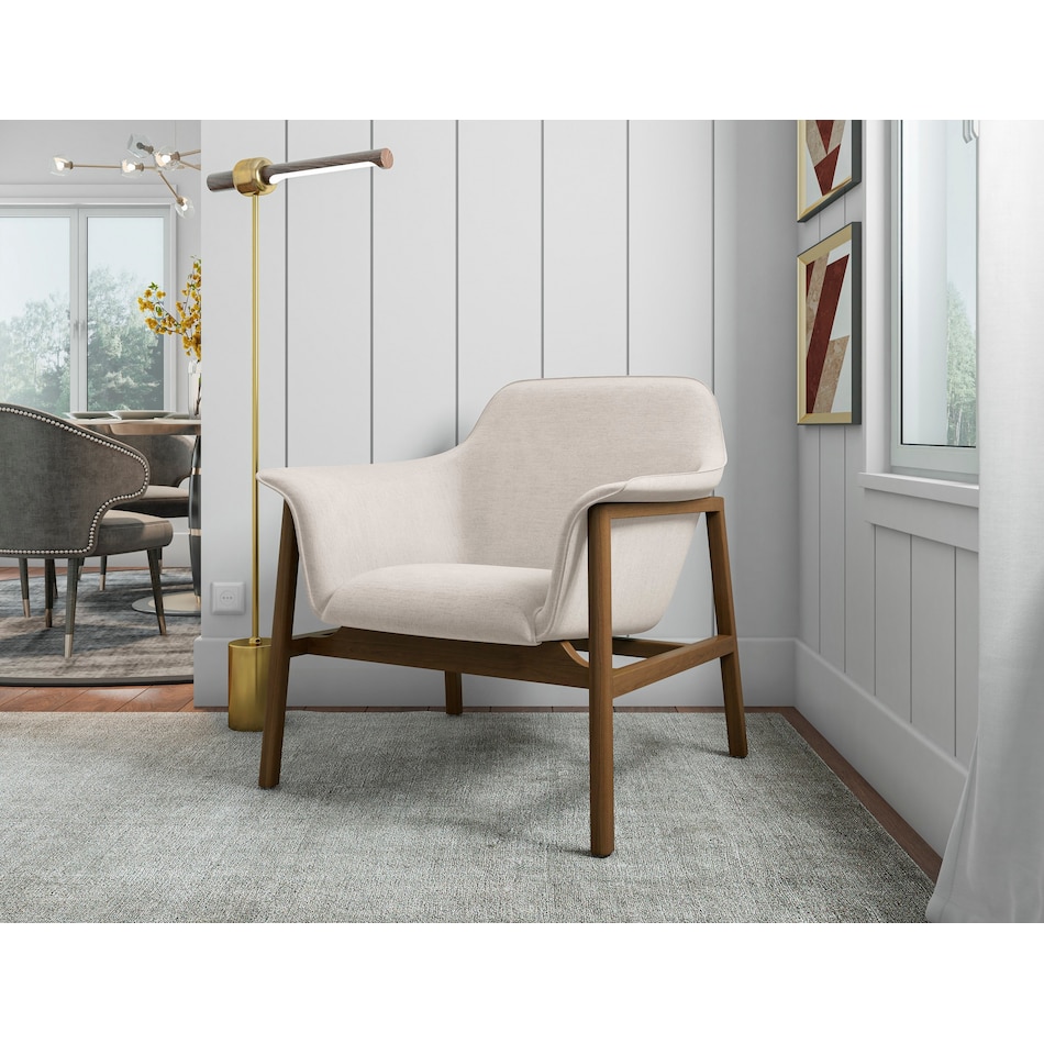 charlize neutral accent chair   