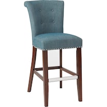 charlotte blue bar stool   