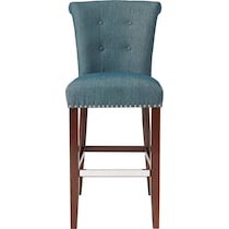 charlotte blue bar stool   