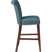 charlotte blue bar stool   