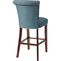 charlotte blue bar stool   