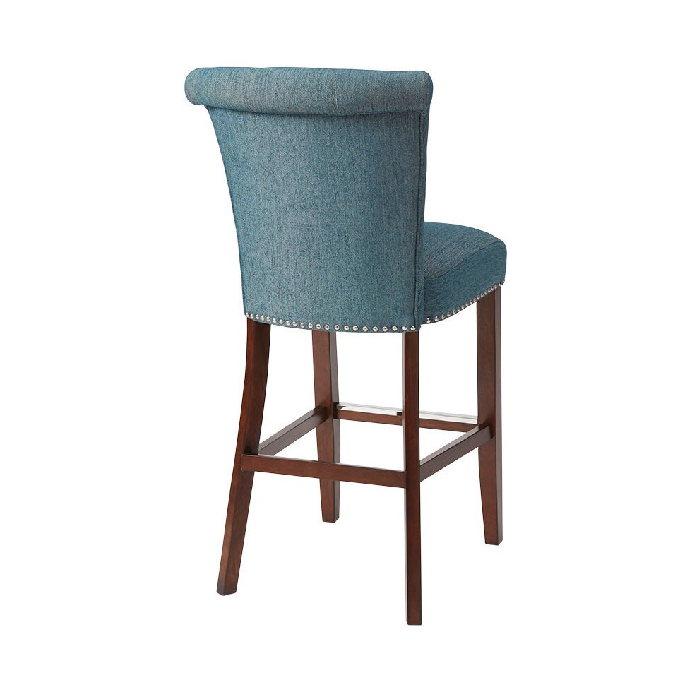 charlotte blue bar stool   