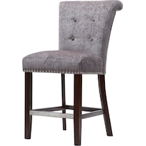 charlotte gray counter height stool   