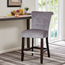 charlotte gray counter height stool   