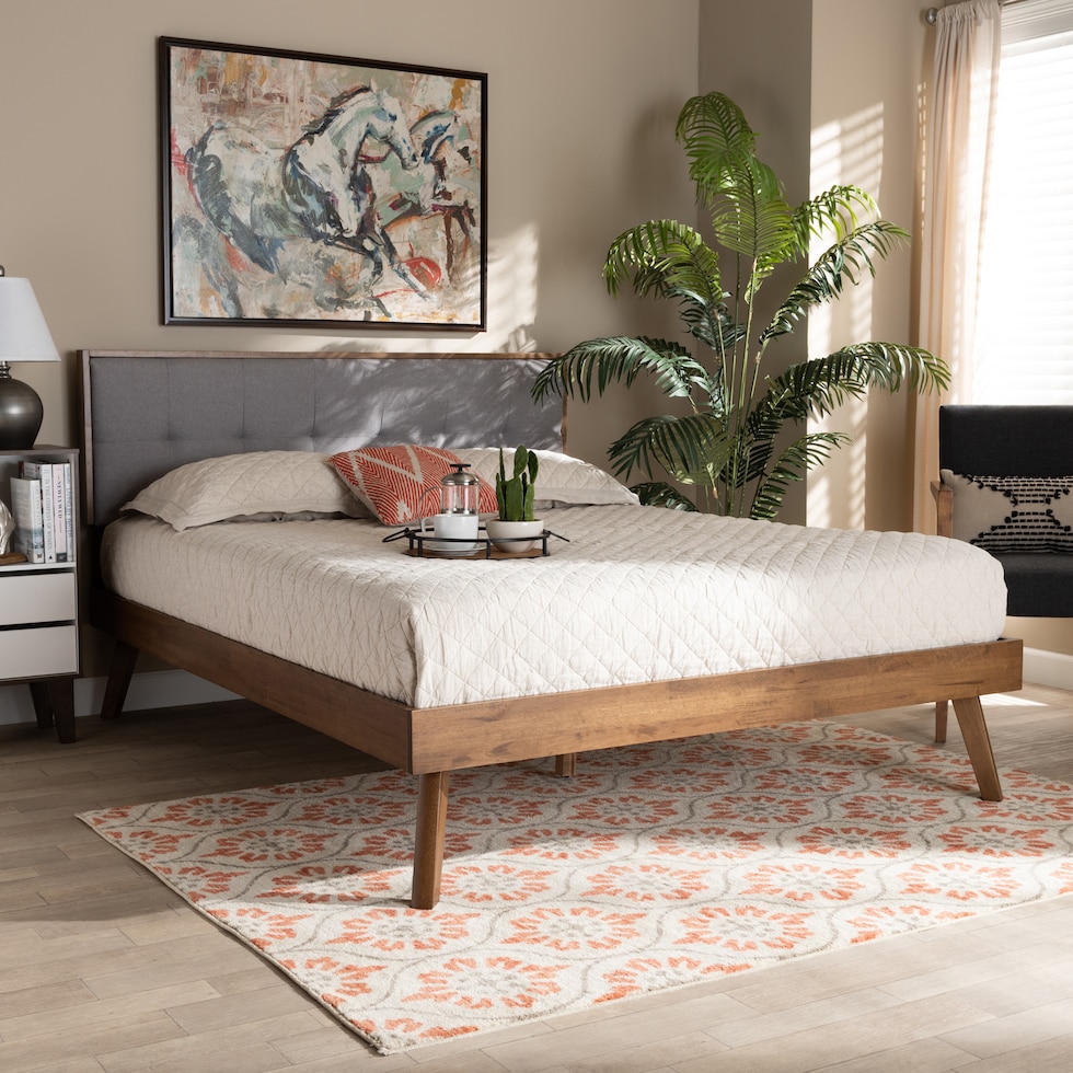charmaine gray king bed   