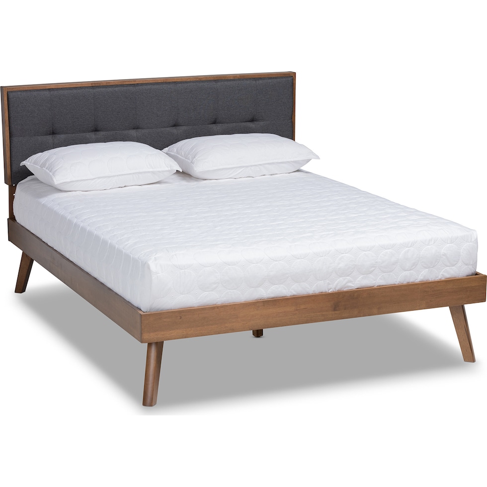charmaine gray queen bed   