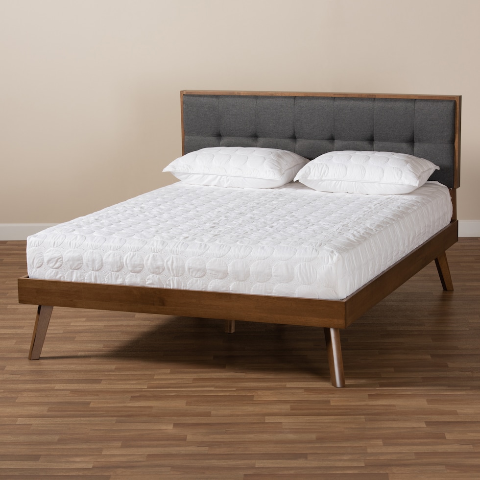 charmaine gray queen bed   