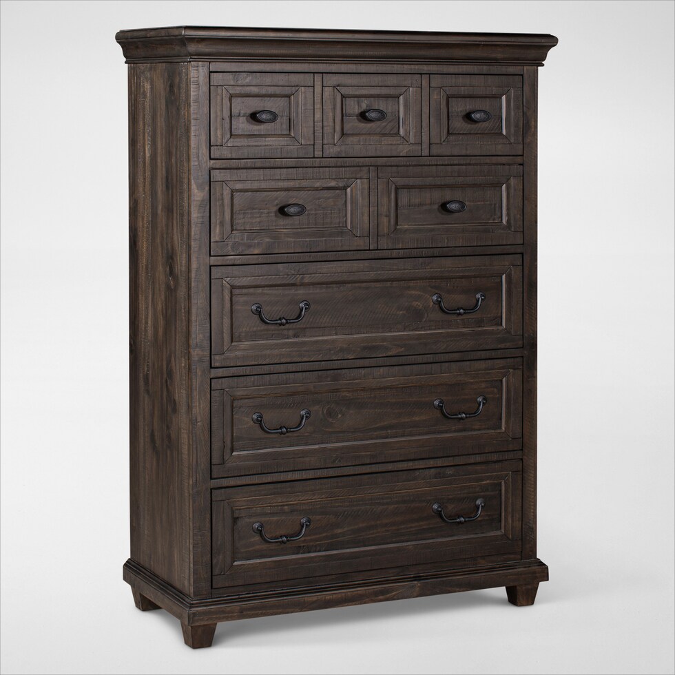 charthouse bedroom dark brown chest   
