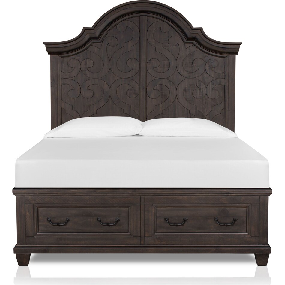 Charthouse King Storage Bed Charcoal Value City Furniture