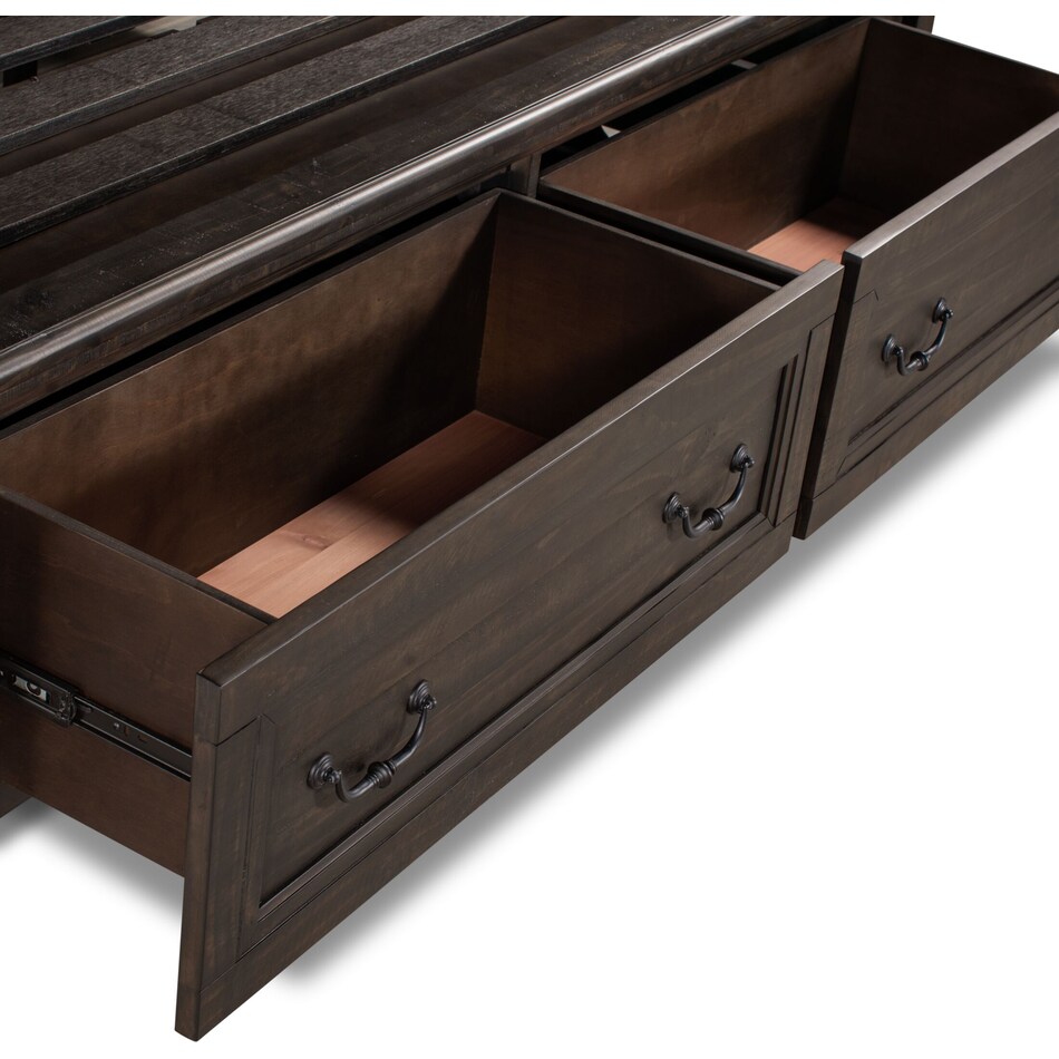 Charthouse King Storage Bed Charcoal Value City Furniture