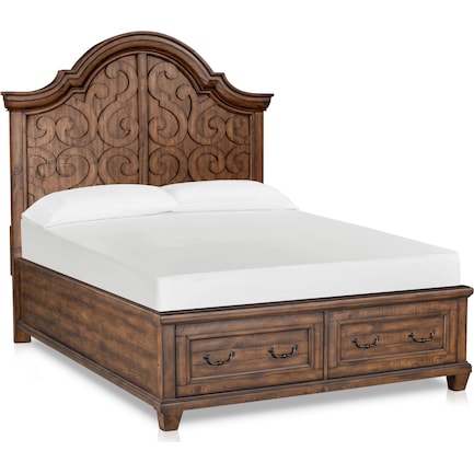 Charthouse Queen Storage Bed - Nutmeg