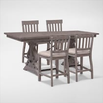 charthouse counter height gray  pc counter height dining room   