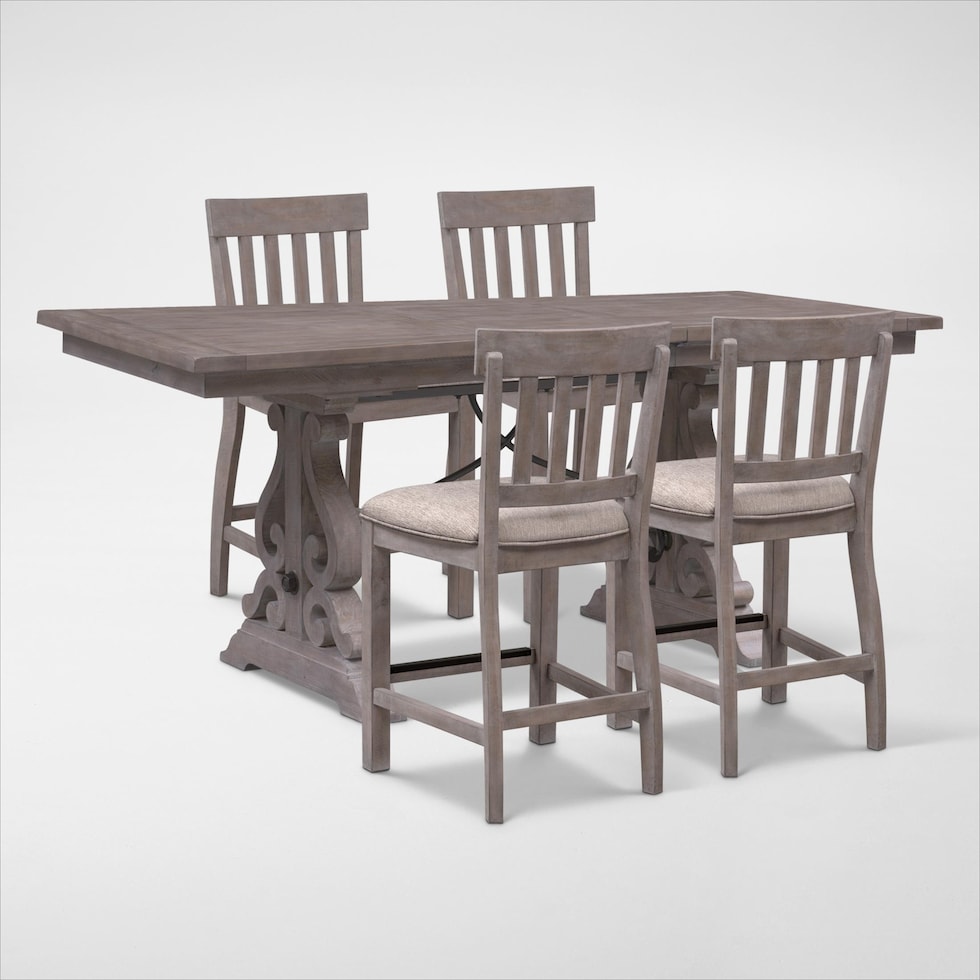 charthouse counter height gray  pc counter height dining room   