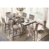 charthouse counter height gray  pc counter height dining room   